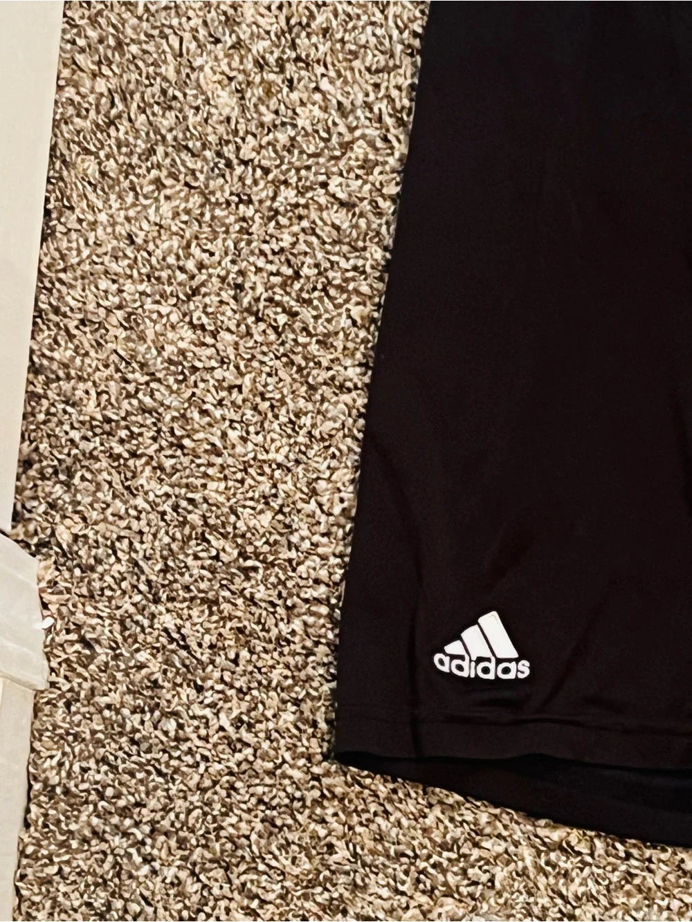 adidas‎ Men’s  Black Athletic Shorts with White Accents